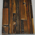 I pannelli di parete di legno quadrati del mosaico di Brown, l'incorniciatura di parete di legno di effetto 3D riveste