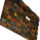Pannello di parete di legno scolpito mano, vecchia incorniciatura di parete di legno solido della nave per l'arte della parete