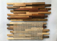 I pannelli di parete del mosaico di legno solido, stanza hanno ripreso il pannello di parete di legno della barca