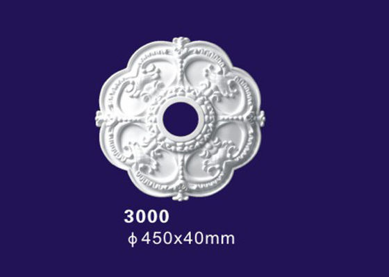 Fiorisca il medaglione del soffitto del poliuretano di forma/medaglione della lampada per Deco domestico