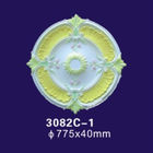 Coperchio bianco della plafoniera di colore, 30 pollici delle rosette di soffitto Rosa del gesso