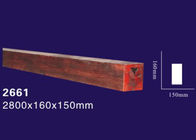 Innaffi la prova/fasci a prova di fuoco del Faux del poliuretano, fasci di legno d'imitazione di colore di legno